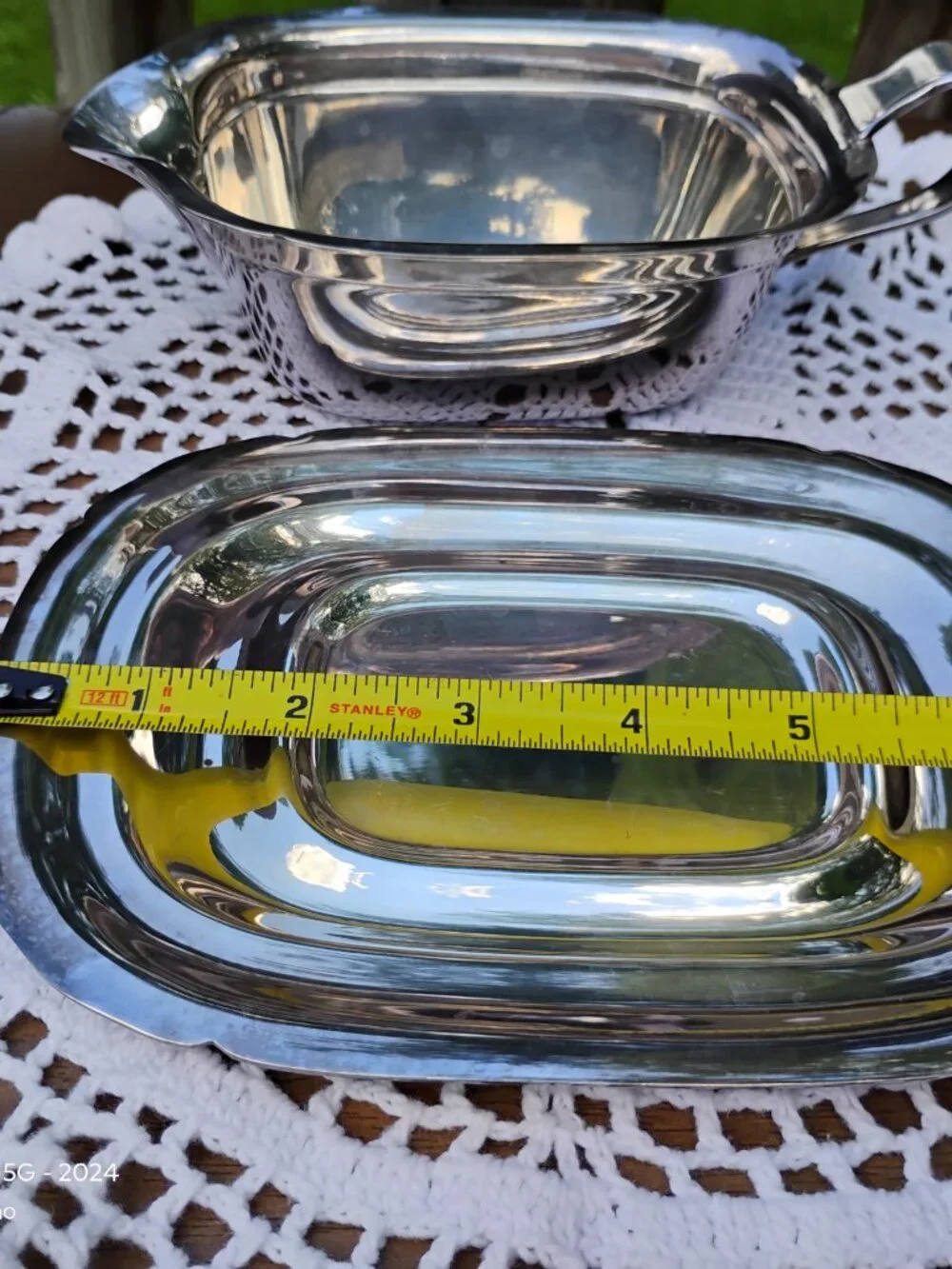 Reed and Barton Mayflower 5000 silver plated gravy boat with under plate made 19